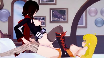 RWBY Ruby and Yang futa