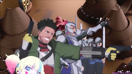 Anime HARLEY QUINN Ballbusting ORC Bat Swing In The Balls, Suicide Squad Isekai NUTSHOT