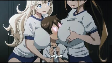 Horny students have foursome in public locker