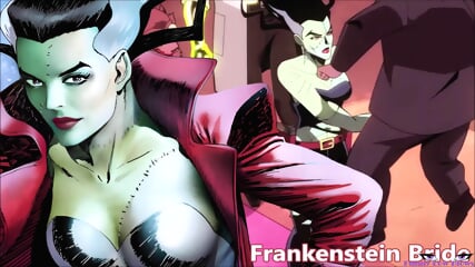 Frankenstein Bride NUT PUNCH anime ballbusting, Repulsa shots a woman ...