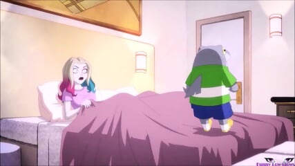 HARLEY QUINN & POISON IVY Lesbian Sex Interrupted BALLBUSTING 2 Nutshots Anime Kick In The Balls