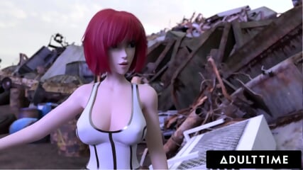 F U T A SENTAI SQUAD Futuristic Futanari Redhead Creampies Wild Girl S...