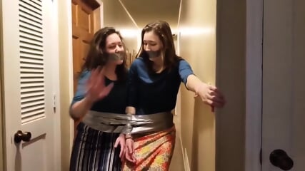 2 Beautiful Girls Taped Up