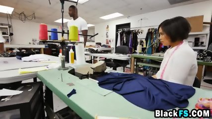 Good Looking Black Stud Fucks Sexy Asian Tailor Girl S Tight Pussy