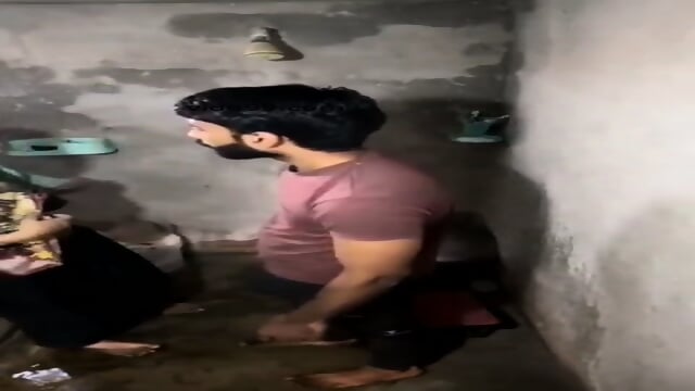 Indian Couple bathroom hardcore nude show