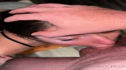 Delicious Busty Swallowing Cock