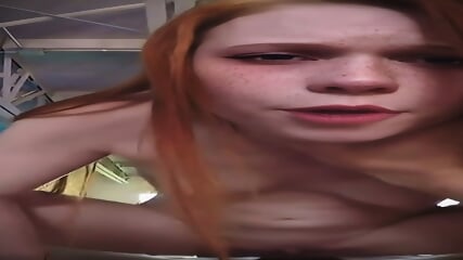 Dolly Little Stares Into Your Eyes While She Rides Your Dick