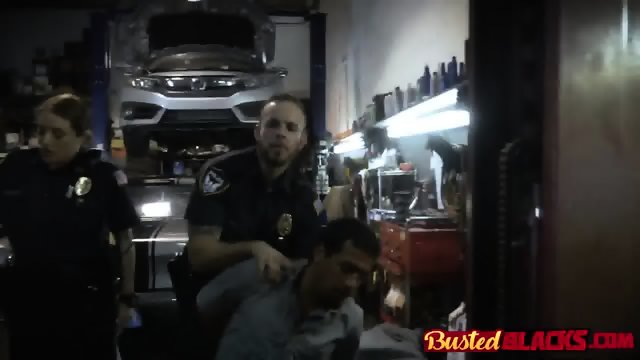 Sexy cops pounded by black dude