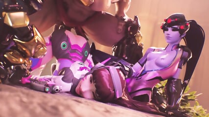 Overwatch 3D hentai â Dva gets covered in cum 3D Hentai Club