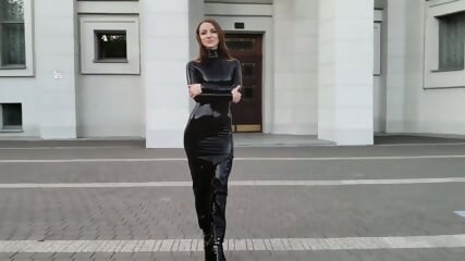 Black Latex Dress