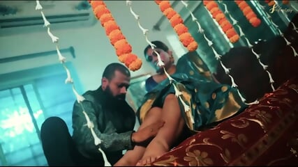 Indian Bhabhi Suhagrat with her husband's friend