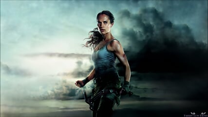 Tomb Raider BALLBUSTING KICK In The Balls Alicia Vikander, Lara Croft