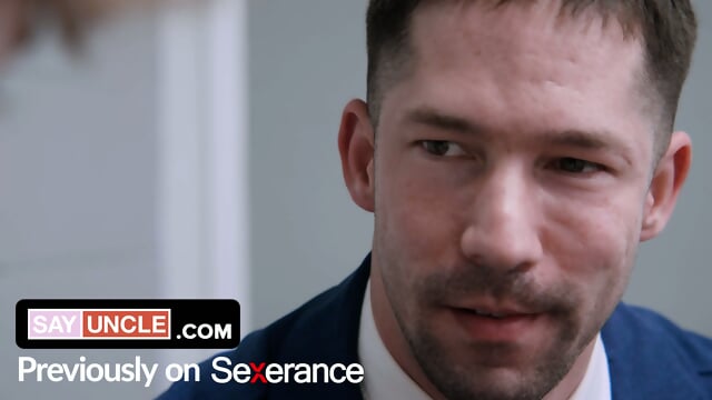 Gay Porn Parody~Severance~ Sexerance Part 4 ~Bubble Butt Twink Takes First Dick For Daddy (Free SFW)