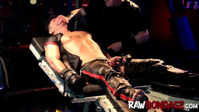 Intense foot play domination and cock pump gay Devin Franco bondage