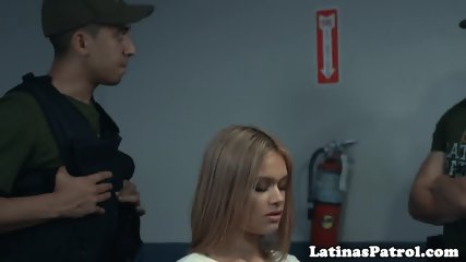 Cute Latina Cockriding US Border Patrol