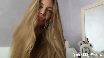 amateur, blonde, long hair, webcam