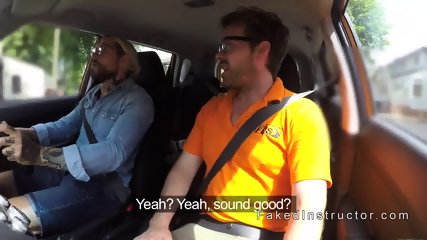Couple Fucking In Fake Driving School