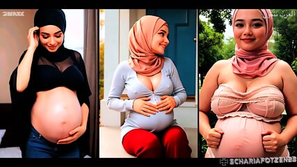 PREGNANT HIJAB SPLITSCREEN COMPILATION VIXXEN23