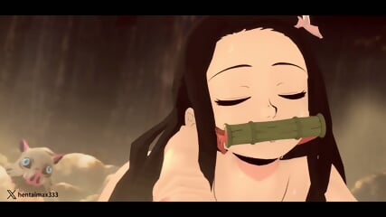Nezuko Anal Pound  - hentai anime