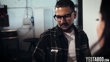 Horny mature stalker finally gets to rail his petite MILF crush