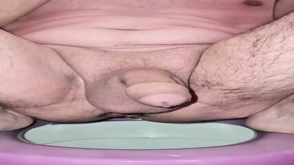 Small Dick Pissing On Toilet And Finger Ass  German