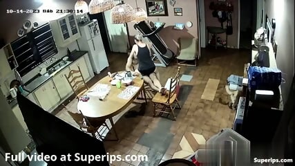 IPCAM â Brazilian MILF wife fucks in the kitchen