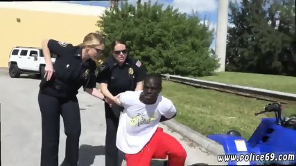 interracial, uniform, police, blowjob