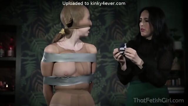 Lesbian pantyhose bondage