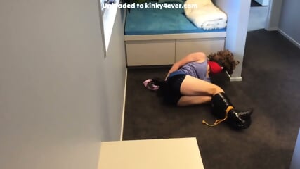Masked Girl Tied Up And Gagged