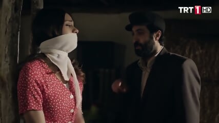 Pretty Girl Poletied In Barn