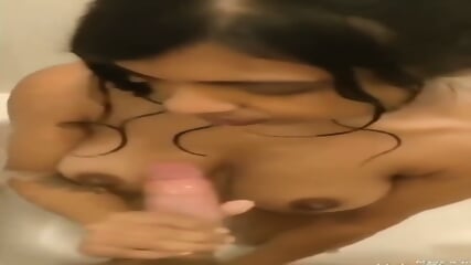 Horny girlfriend fucked in bathroom