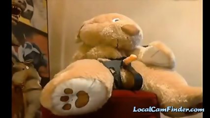 Horny Girl Has Sex With Her Stuffed Toy