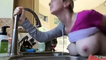 Blonde Milf Kitchen Sex