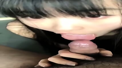 Chinese Girl Give Boyfriend Blowjob