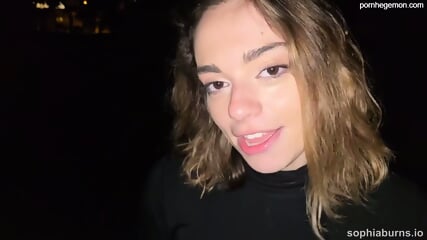 Sophia Burns Public Blowjob And Creampie with Jonny