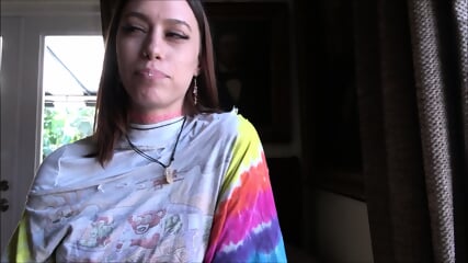Brunette Girl With Piercing And Bracelet Fucks Her Brother