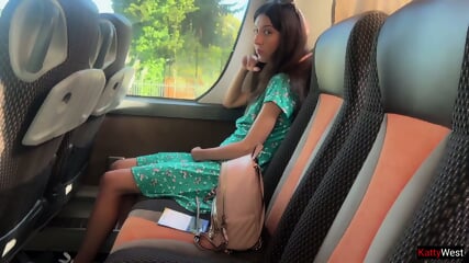 Public Dick Flashing in the Bus Pervert Jerks Off On Gi
