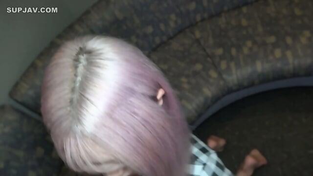 Cute Petite Japanese Teen With Pink Hair And Small Tits