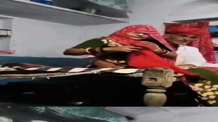 Most Trending Rajsthani Old Man Pressing Her Bahu Boobs Kissing Trying To Fuck Her On Khat