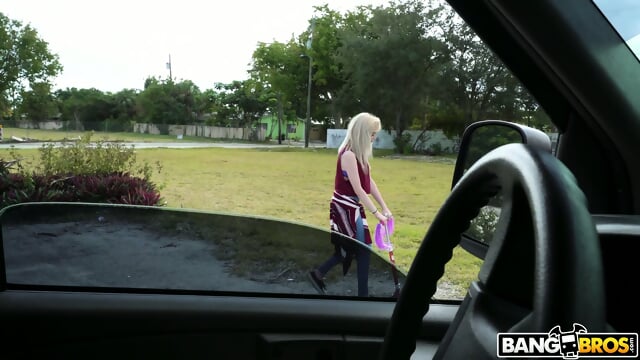 Blonde Teen Picked Up For Sex