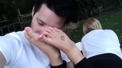 Sniffing And Licking Amateurs Tattoed Feet  Kinky4Ever