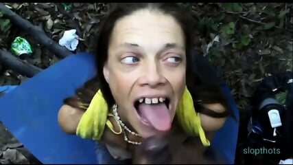 crackhead Granny sucking and Slurping all on my BBC