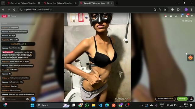 shanudri77 Sussu peeing in restroom public squirting