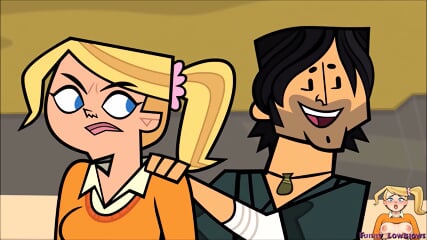 chubby EMMA big ass BALLBUSTING anime kick in the balls TOTAL DRAMA island nutshot