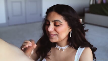 Sloppyy Bandjob Brown Girl