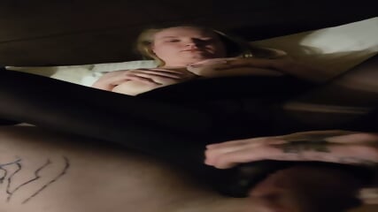 Sexy nylon foot slut does her thing