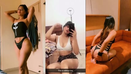 Sexy Indian Girl Teasing Giving Blowjob in Lift then Fucking without Removing Clothes Hard Fucking in Hotel Don't Miss
