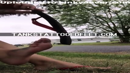 Foot Fetish Lovers - Tanks Shoe Dangle Foot Tease In Flip Flops  Kinky4Ever