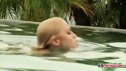 Ash Hollywood goes for a swim