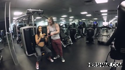 brunette, hidden camera, rough sex, fitness